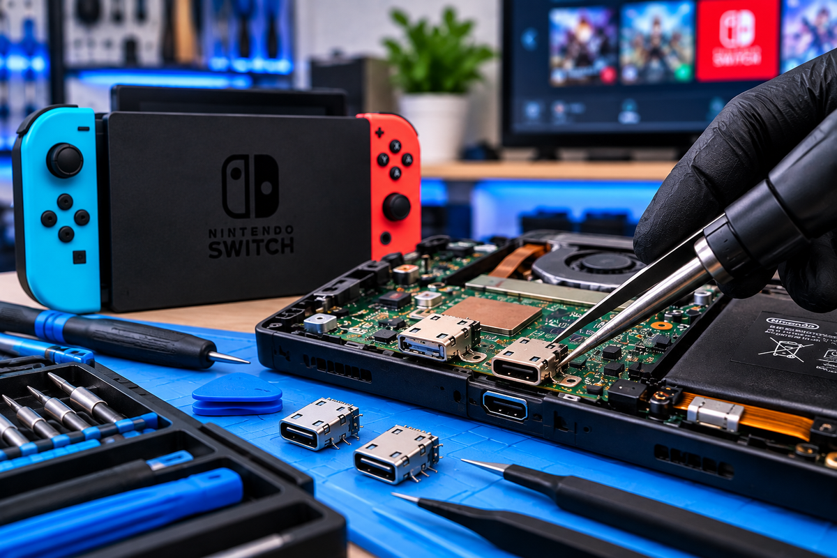Réparation port de charge (Nintendo Switch)