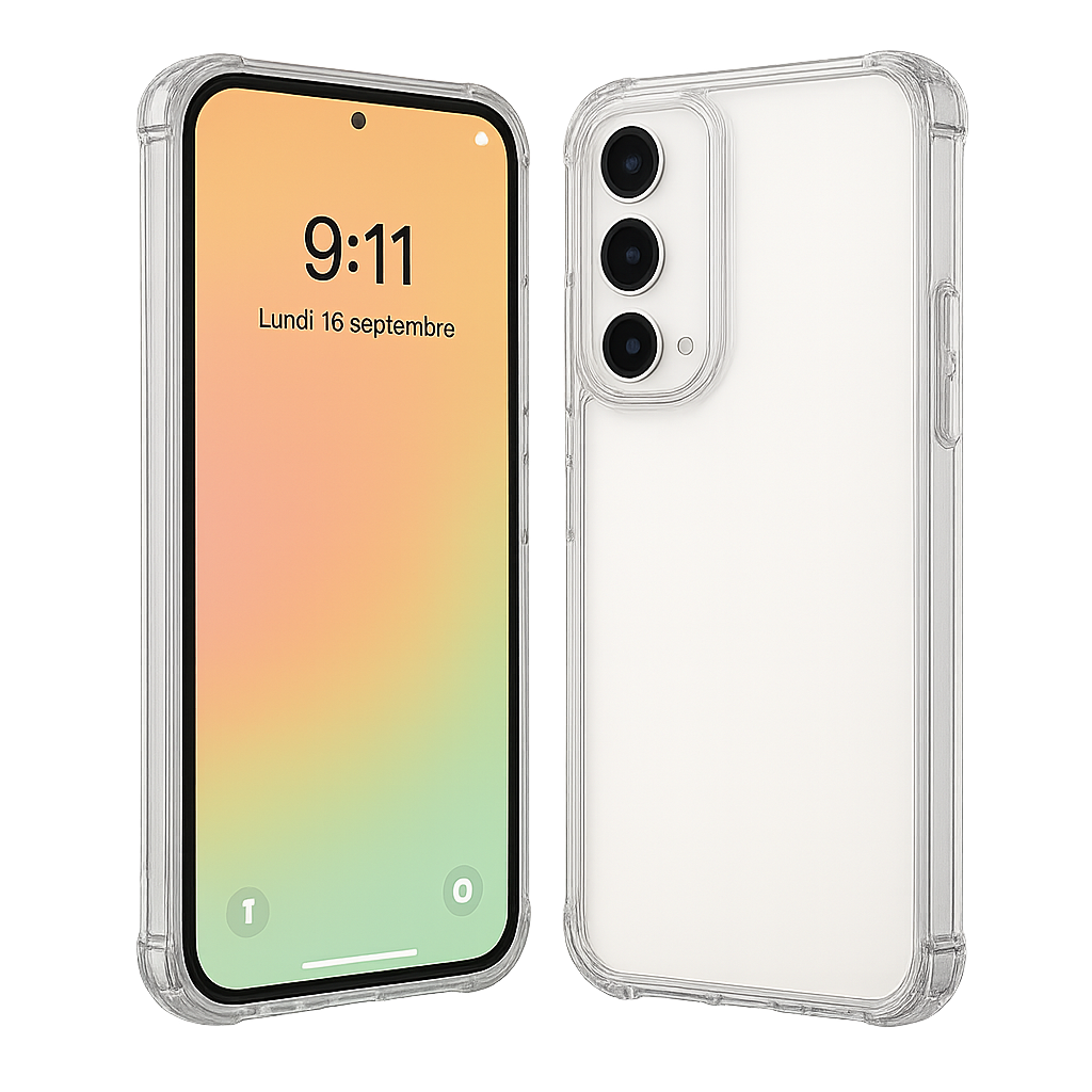 Samsung A56 – Coque antichoc transparente SorjenTech