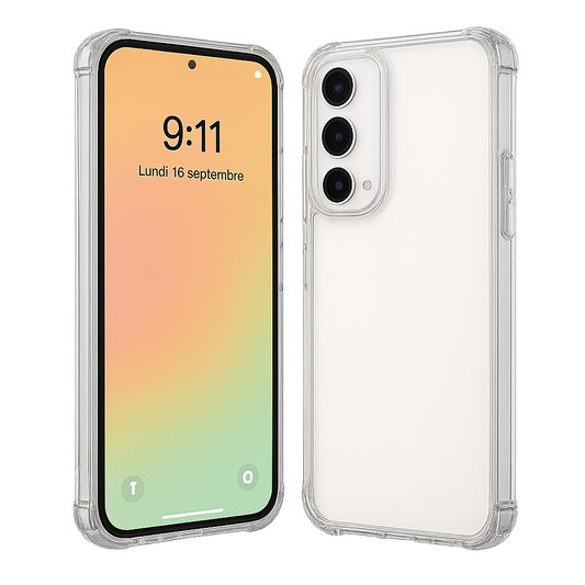 Samsung A56 – Coque antichoc transparente SorjenTech