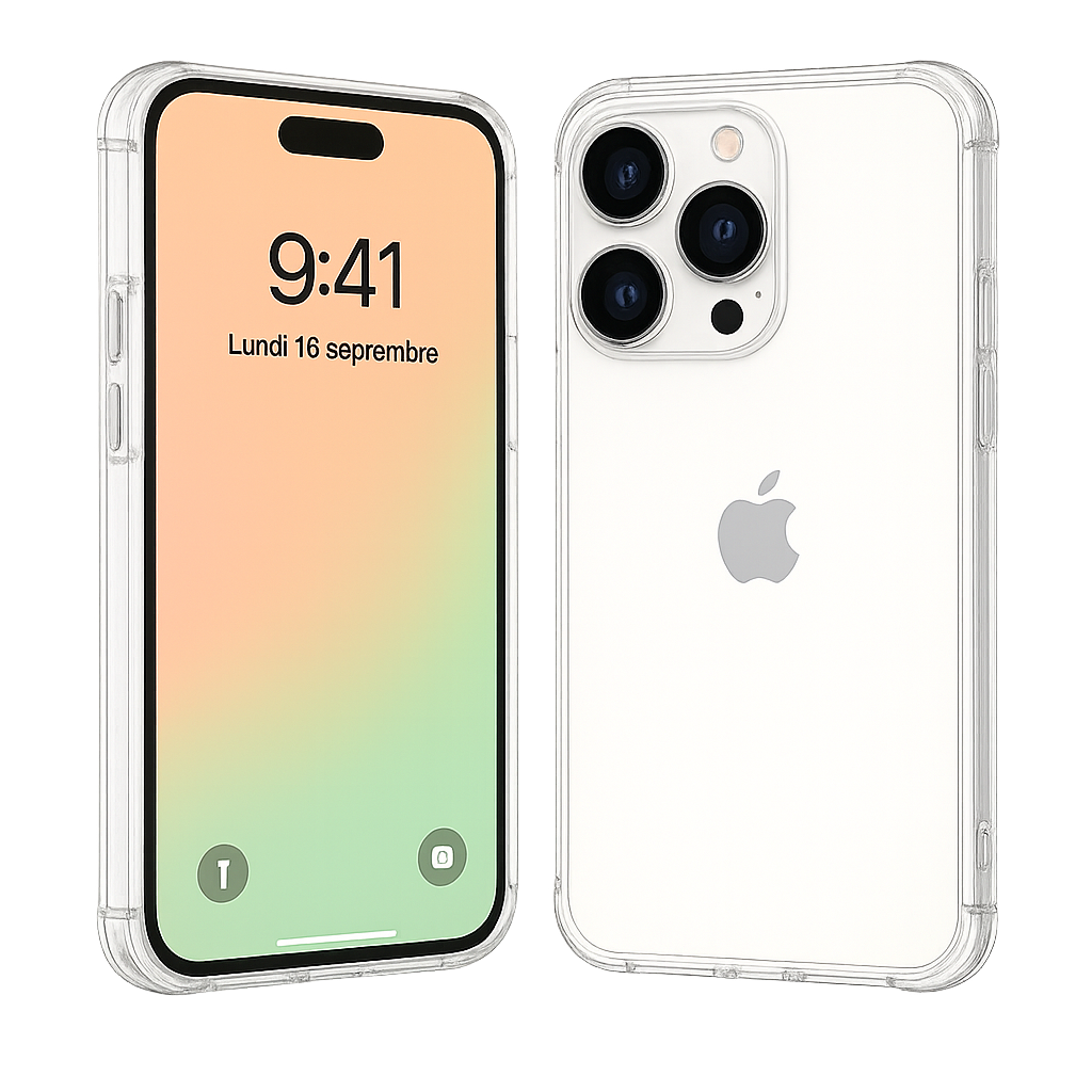 iPhone 16 Pro – Coque antichoc transparente SorjenTech
