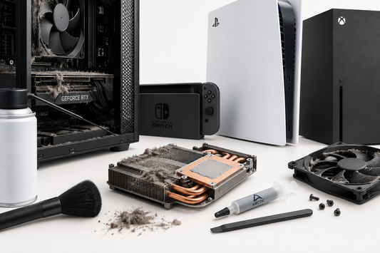 Nettoyage + pâte thermique (console & PC portable)